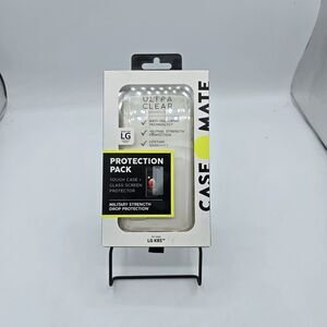 Case-Mate Tough Case + Glass Screen Protector for LG K40 - Clear